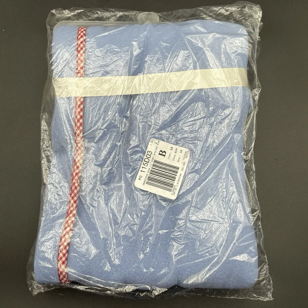 Tiddliwinks Baby Fleece Blanket Blue Teddy Bear Football Sports‎ 30x40 NIP